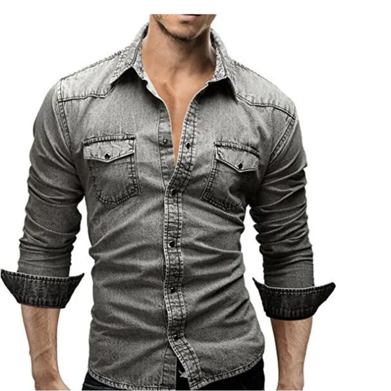 Мужская мода мужская повседневная рубашка Camisa Masculina облегающая Стильная
