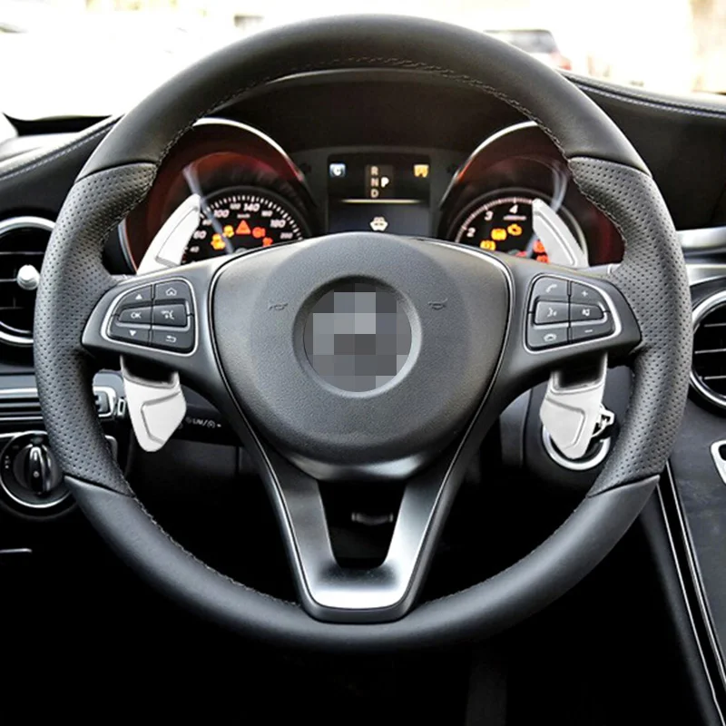 2 шт. Алюминий рулевого колеса автомобиля сдвиг весло Авто удлинитель для Mercedes Benz