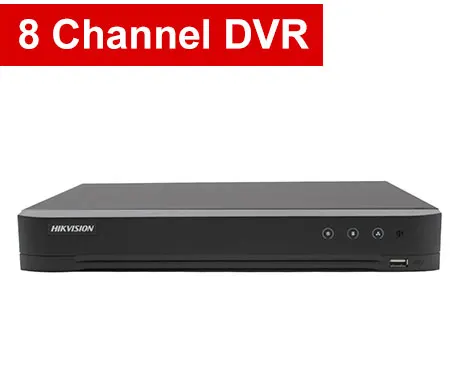 HIK 8CH DVR комплект Гибридный 8 каналов видео регистратор системы наблюдения DS-7208HUHI-K1 5MP пуля аналоговая камера для безопасности DS-2CE16H0T-IT3F