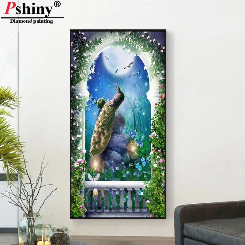 Pshiny 3d DIY алмазная живопись животные камни в форме ромба Стразы Вышивка крестом