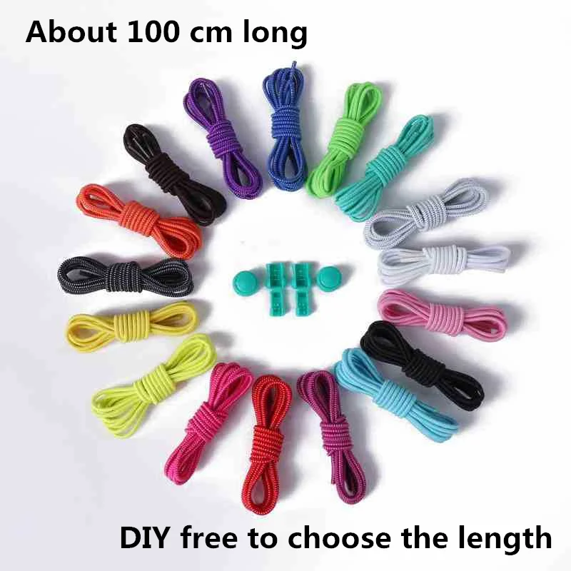 Adult Lazy Elastic Stretching Lock Lace Sneaker ShoeLaces Shoe Laces Shoestrings Fit Running/Jogging/Triathlone | Дом и сад