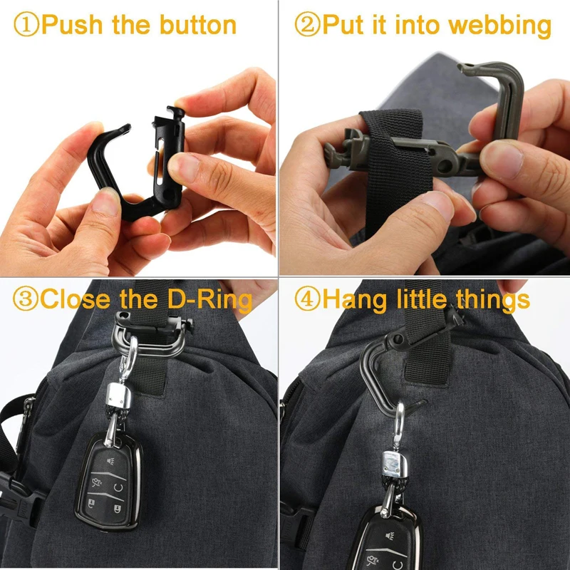 Защитная Пряжка тактическая скоба D образная пряжка карабин застежка маленькое