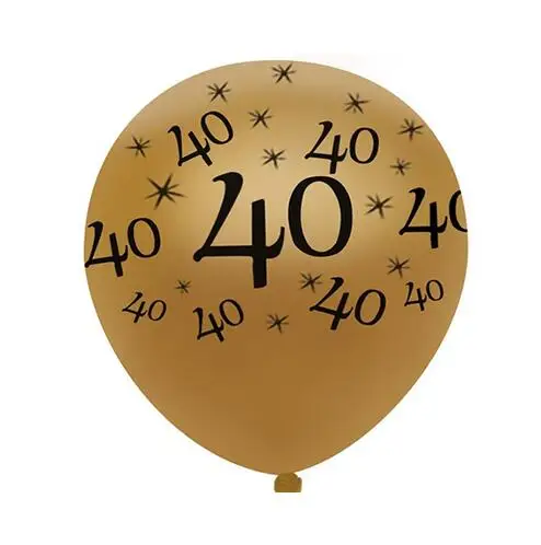 40 10 шт./лот, воздушные шары на день рождения с цифрой 18, 25, 30, 40, 50, 60 лет, для взрослых, с днем рождения, вечерние, цифровые, золотые, черные, латексные шары - Цвет: 40