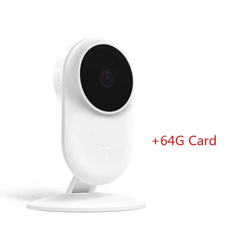 Add 64G Class 10 Оригинальная смарт-камера Xiaomi Mijia 1080P 130 градусов 10 м инфракрасное ночное видение AI Обнаружение дуплексный голосовой вызов Wifi управление приложением - Цвет: Add 64G Class 10
