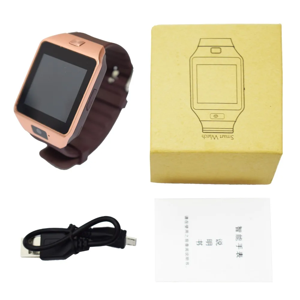 New Smart Watch dz09 With Camera Bluetooth WristWatch Support SIM Card Smartwatch For Android Phones Multi languages | Электроника