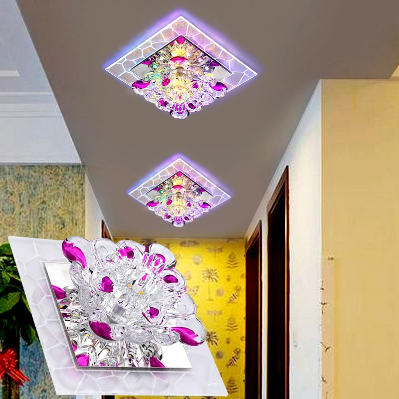 Потолочный светильник LAIMAIK светодиодный 3 Вт 5 AC90 260V|crystal led ceiling light|ceiling lightsmodern |