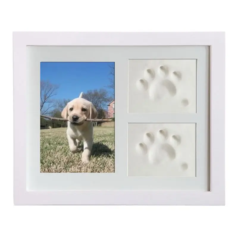 -W Pet Memorial фоторамка кошки и собаки лапа печать фоторамка для комнаты Декор стены или стола - Цвет: -W