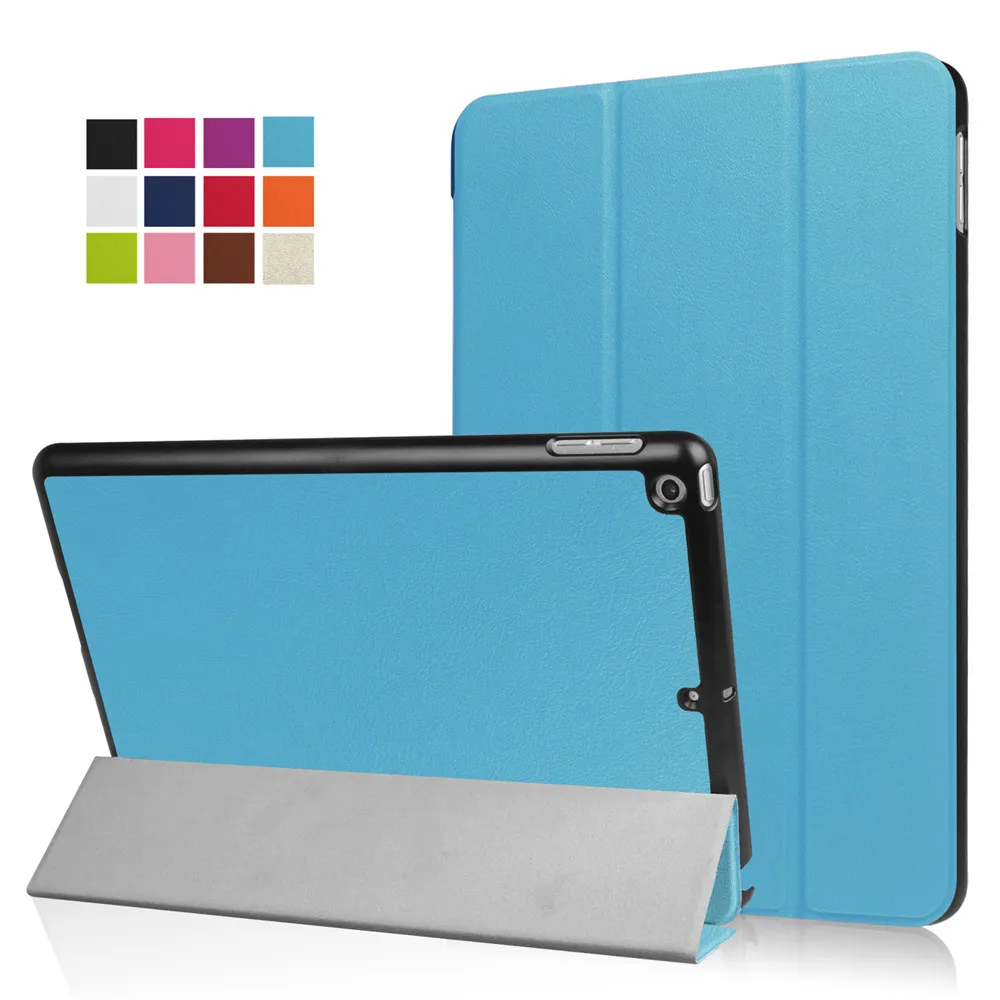Ultra Thin Slim Triple Fold Magnetic PU Leather Case Stand Smart Cover For New iPad 9.7 2017 Tablet Protective Funda Shell Cases |