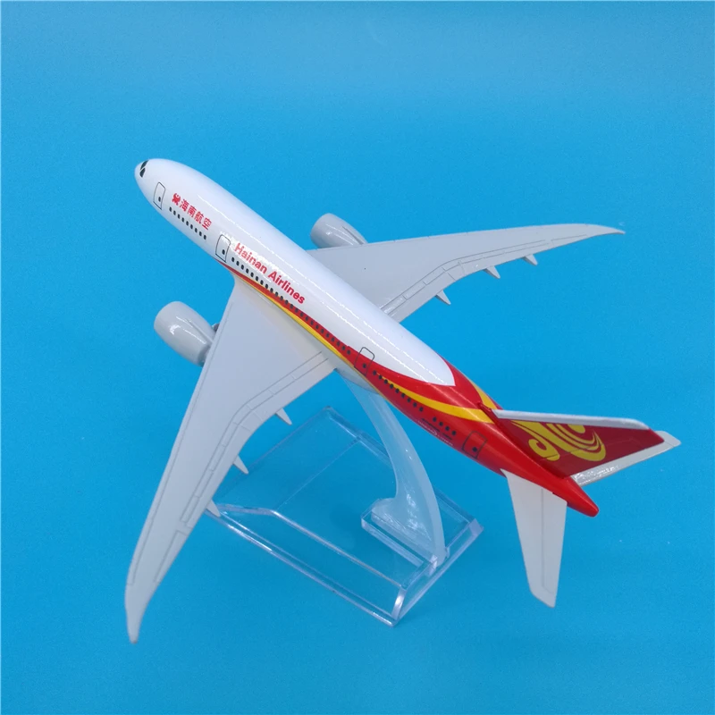 16 см Хайнань авиакомпаний Boeing 787 модель самолета Китай авиационной авиационные