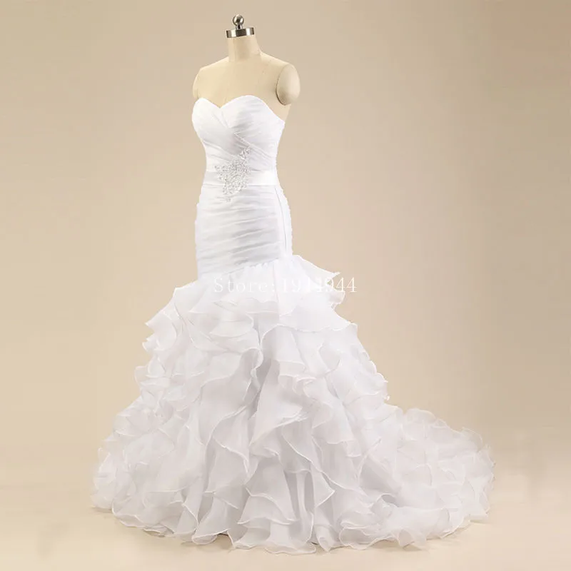 Настоящая фотография сексуальные свадебные Платья Vestidos De Noiva без бретелек