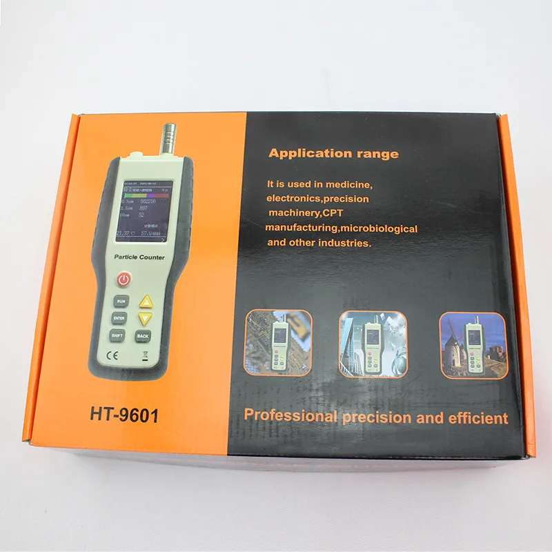 HT-9600 Высокочувствительный PM2.5 детектор частиц монитор профессиональный пыль монитор качества воздуха ручной счетчик частиц
