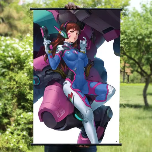 2016 игра Overwatch Милый Постер dva настенная прокрутка домашний Декор подарок 80x60cm | Дом