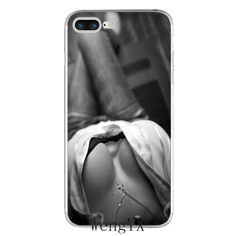 Большая грудь Горячая Девушка Печать Тонкий Силиконовый ТПУ мягкий чехол для