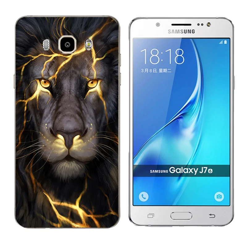 for Samsung Galaxy J7 2016 Case Soft TPU Cover Triangle Printing Back Silicon Phone Cases J710 J710F J710M Coque |