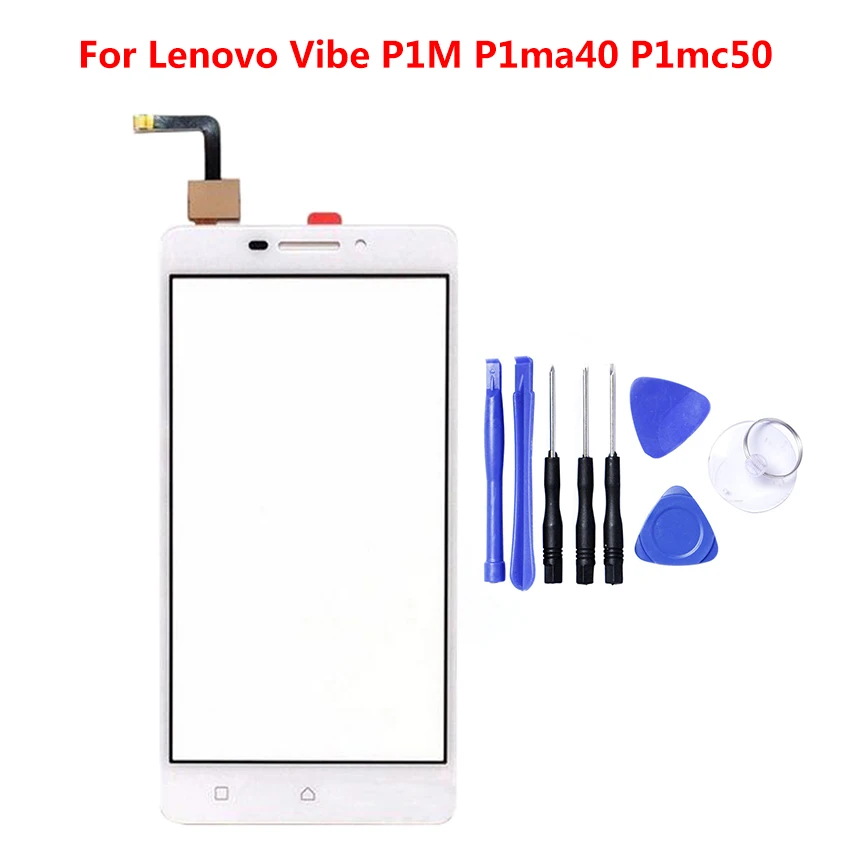 Для Lenovo Vibe P1M P1ma40 сенсорный экран стекло дигитайзер Панель переднее сенсор