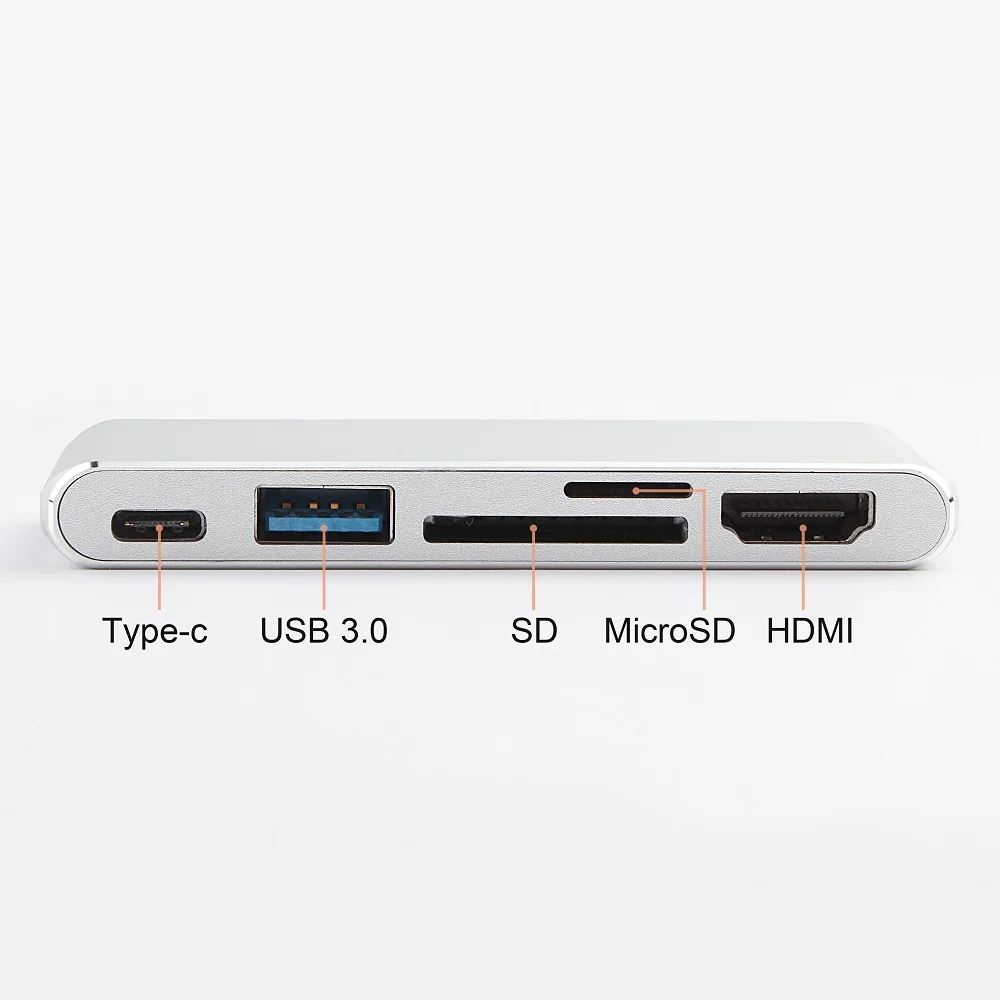 USB C type C концентратор для Macbook Pro Air 12 13 15 16 дюймов USB-C HDMI концентратор разветвитель 3,0 адаптер TF/SD/PD кардридер Тип C