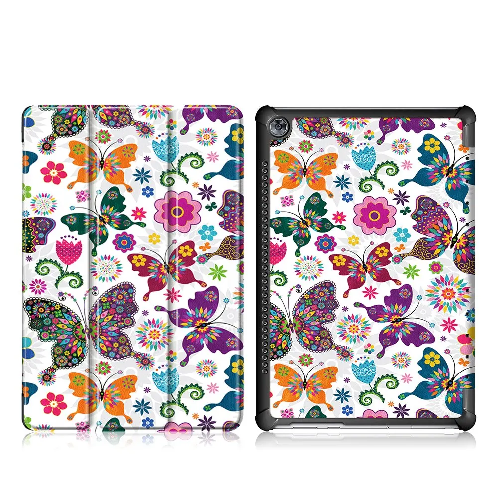 Buttery Чехол для huawei MediaPad T5 10 10," дюймов AGS2-W09/L09/L03/W19 Премиум кожаный чехол-книжка на магните чехол - Цвет: Buttery