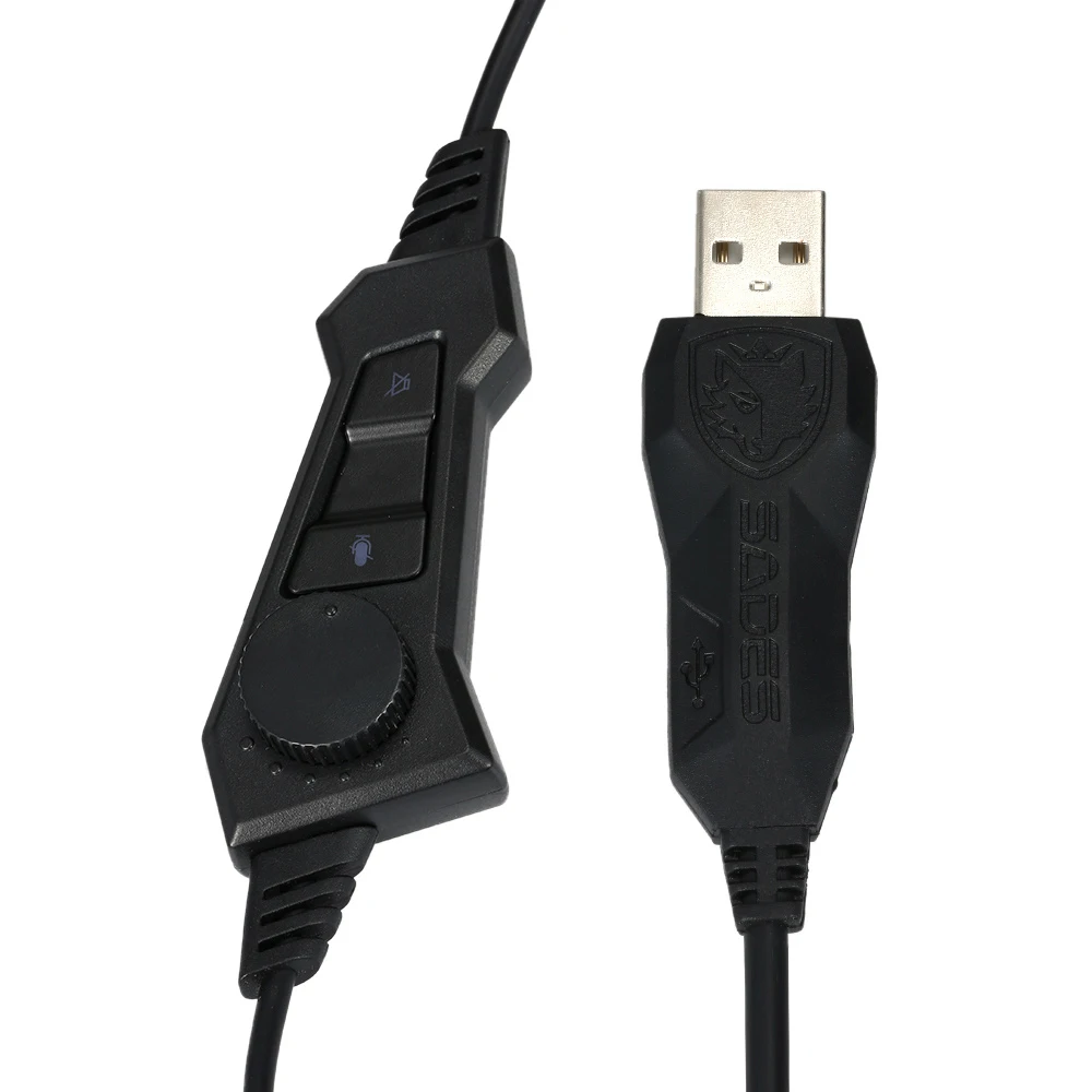 SADES A6 7 1 стерео наушники 2 м USB кабель игровая гарнитура с микрофоном Голосовое