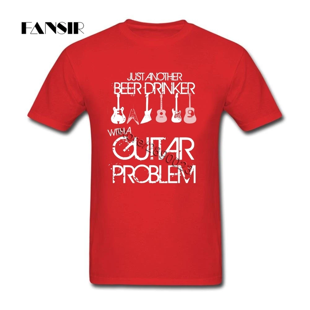 Geek Для мужчин футболка для мальчиков Футболка Guitar Hero Изделие из хлопка с