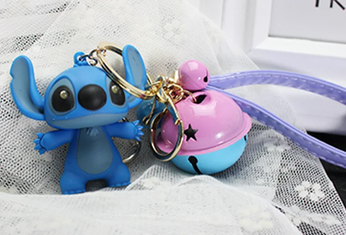 27 стилей Новое прибытие мультфильм Лило и стежок брелок LED звук вспышка веревка