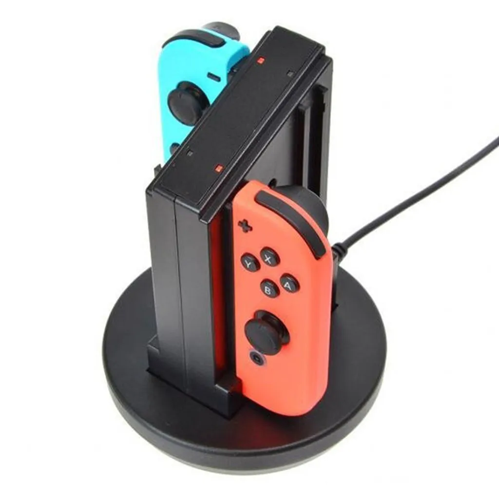 Зарядное устройство для док-станции с светодиодный индикацией для nintendo Switch Joy-Con игровые аксессуары высокое качество