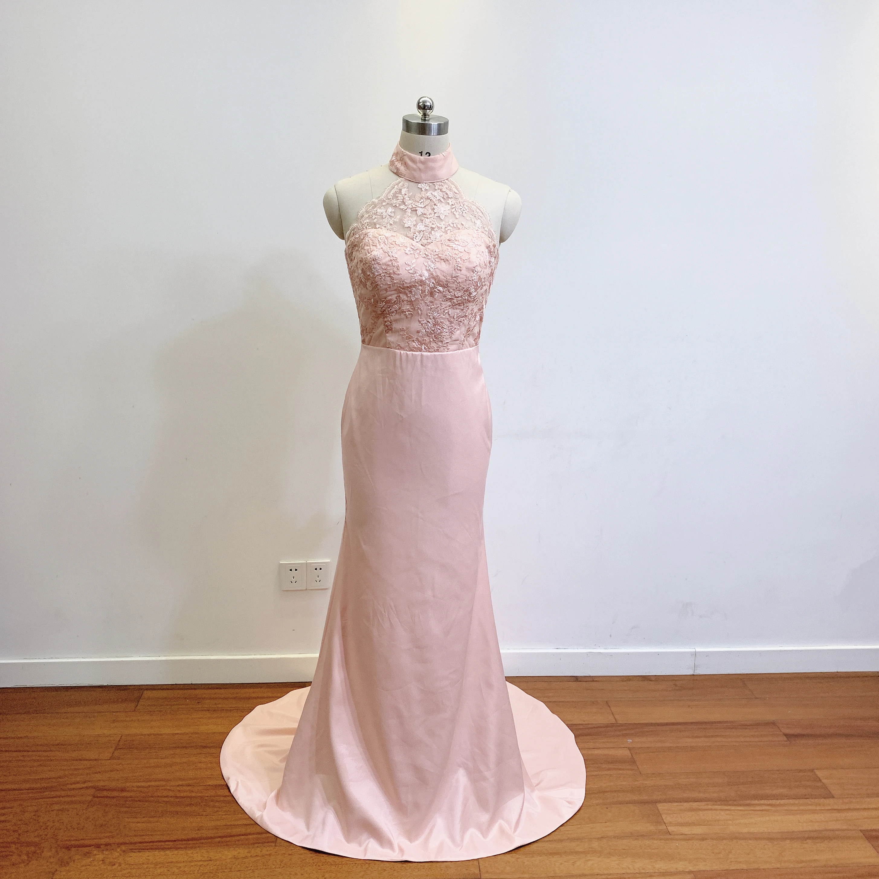 Vestidos De Fiesta/розовые кружевные платья для выпускного вечера 2019 г. Новая модная