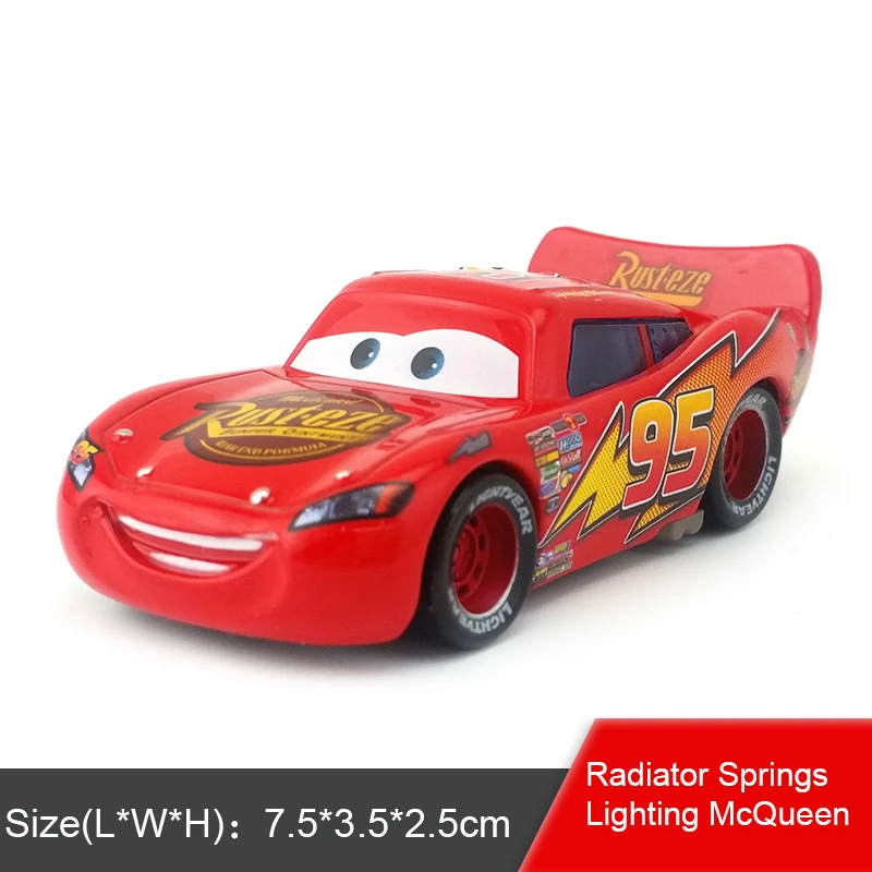 Disney Pixar Cars Gold Dinoco синий черный полицейский Молния Маккуин 1:55 металлические литые игрушки модель автомобиля для мальчиков Детский подарок - Цвет: Cars1 McQueen