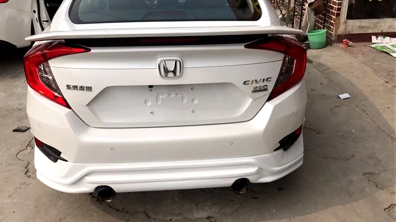 Для Civic высокого качества ABS спойлер из материала для Honda Civic- тип спойлер черный или белый или праймер заднего крыла автомобиля