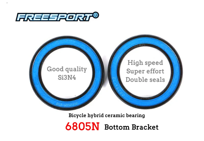 Freesport 2 шт. высокоскоростные велосипедные нижние кронштейны ступицы Гибридный керамический подшипник для велосипеда BB Подшипник оси для MTB горного велосипеда дорожный cy