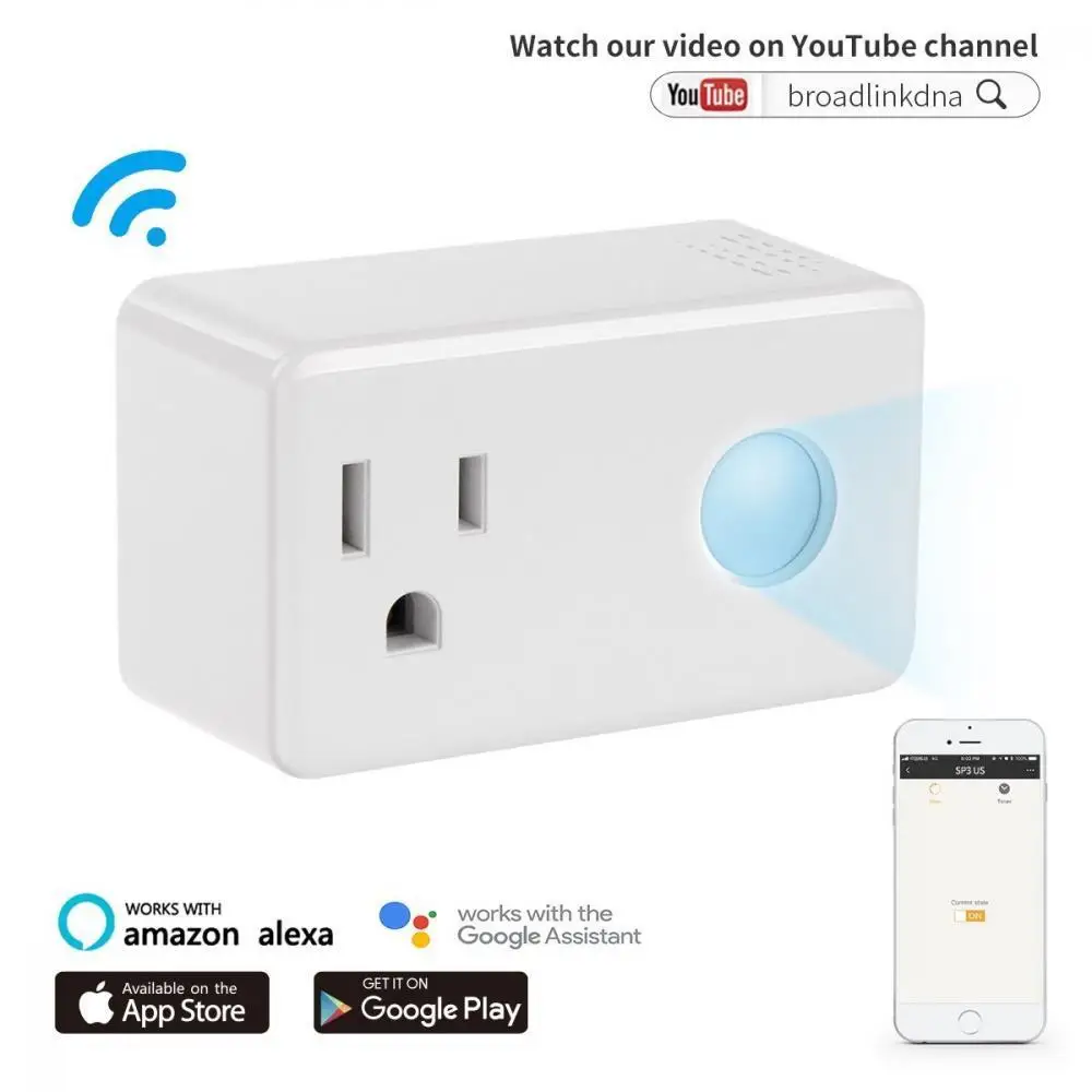 Оригинальная смарт розетка Broadlink с Wi Fi для ALexa Google Home приложение умного дома
