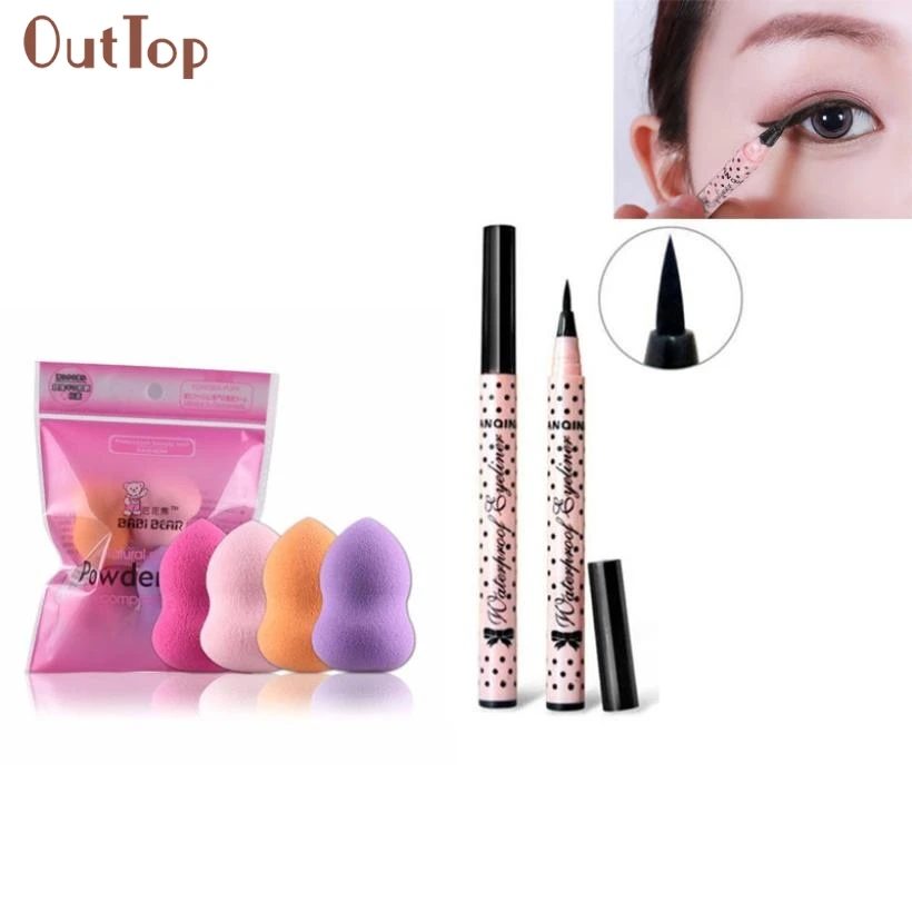 Beauty Girl 4 шт. Профессиональный Косметический Макияж Puff Foundation Puff мульти формы губки Aug 5