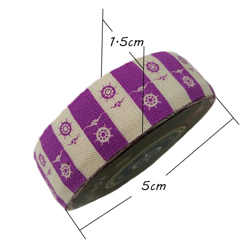 

2 Pcs / Pack Vintage Navigation Series Fabric Tape DIY Multifunction seal sticker Excellent Quality Colorful Decorative Adhesive