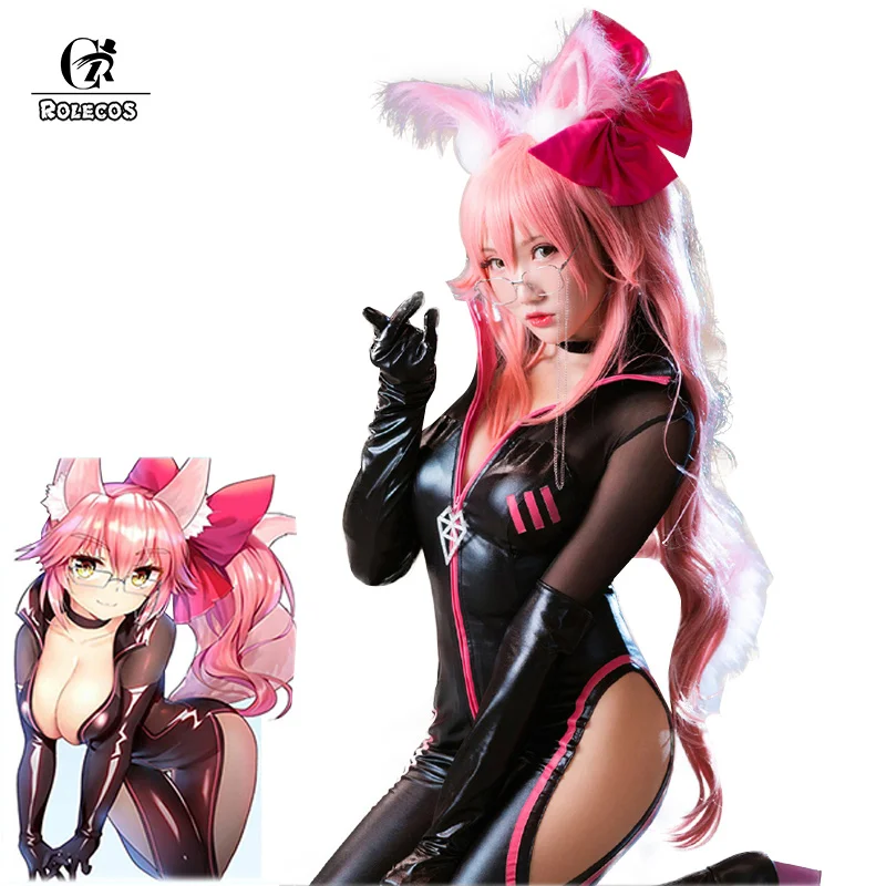 ROLECOS игра Fate Grand Order Косплей Костюм Fate Tamamo no Mae комбинезон косплей костюм FGO сексуальная форма для женщин полный комплект