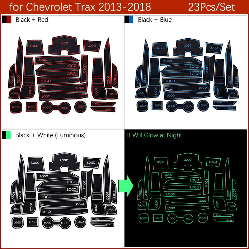Противоскользящие резиновые ворота слот чашки коврик для Chevrolet Captiva Equinox TRAX 2013 аксессуары наклейки