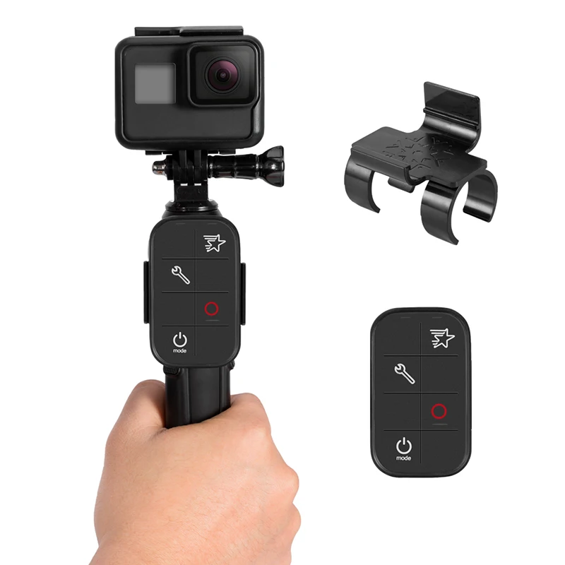 Штатив алюминиевый автоспуск для GoPro Hero 8 7 6 5 4 xiaomi YI 4K спортивная камера с зажимом для мобильного телефона аксессуары для штатива