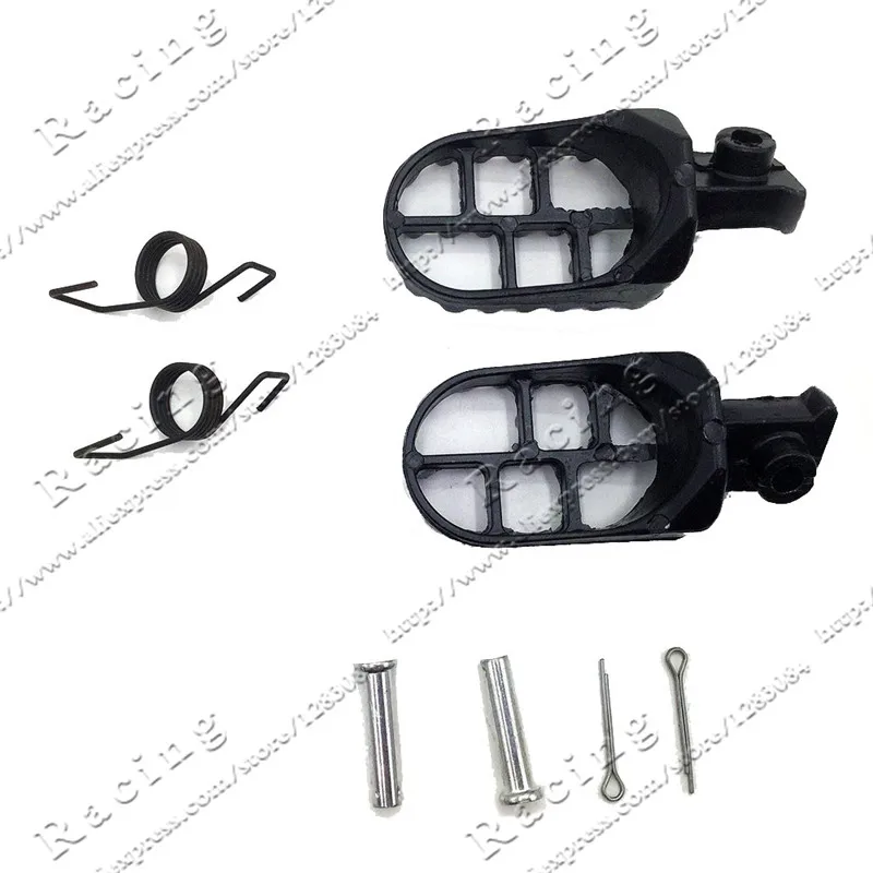 Алюминиевый подножки Peg Мото подставки для ног KLX TTR CRF50 CRF70 CRF250 XR50 XR70 PW50 tw200 pw80 Яма Грязь велосипед