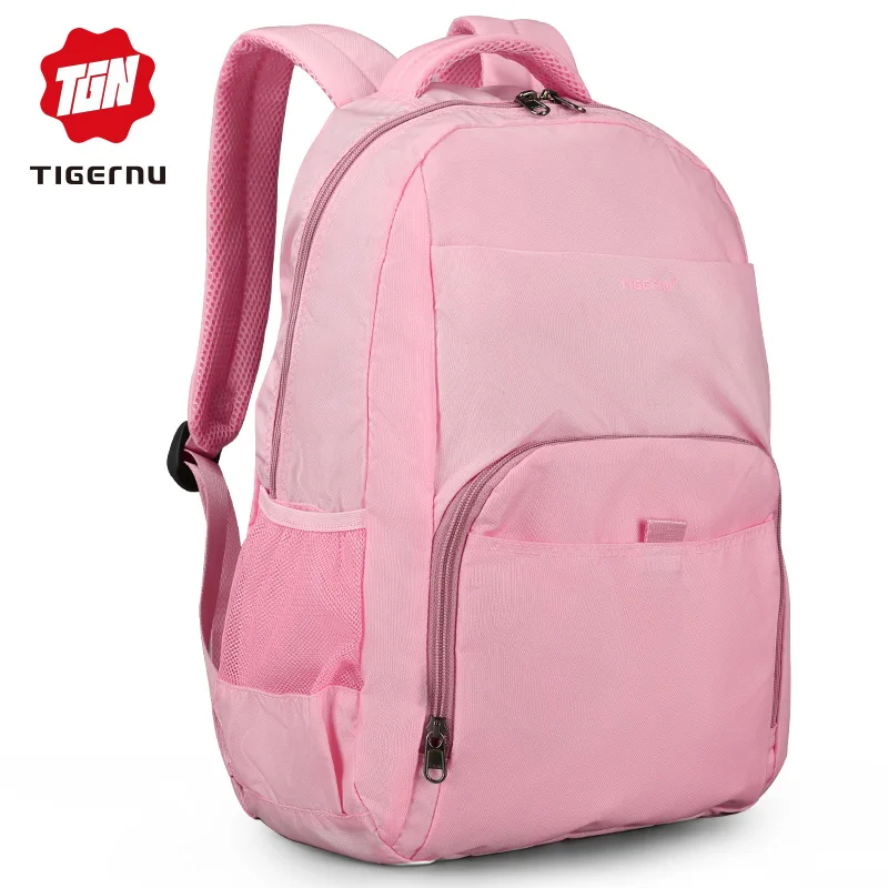 Pink Tigernu Сверхлегкий портативный унисекс сложенный рюкзак для путешествий для девочки и мальчика - Цвет: Pink