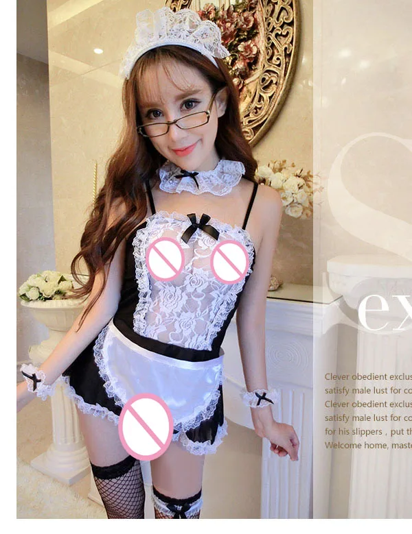 Сексуальная кружевная атласная пижама нижнее белье комбинация с оборкой maidmaid