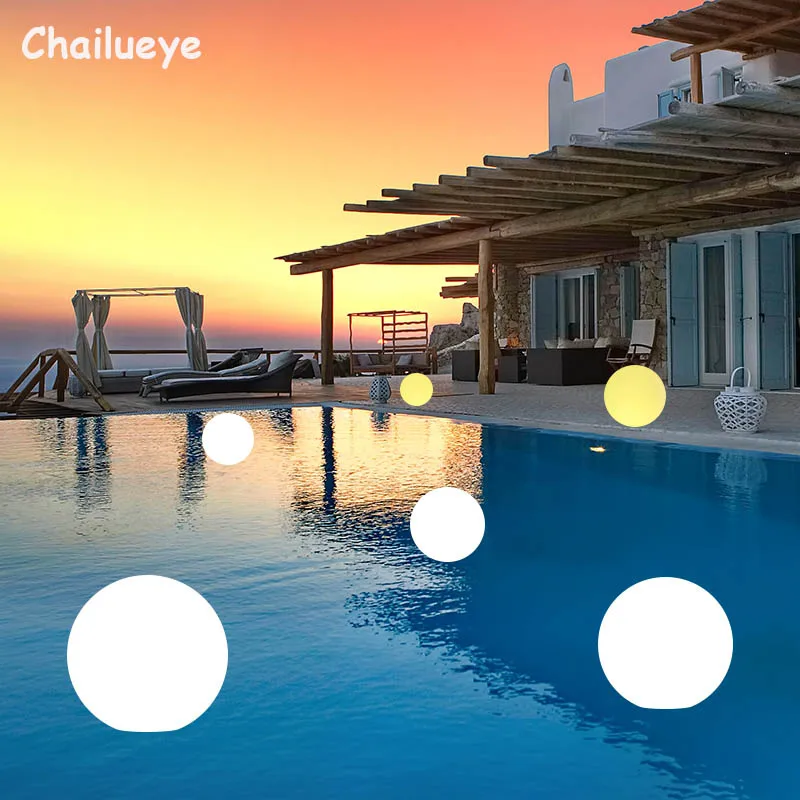 

Remote Control Outdoor LED Garden Ball Lights IP68 Waterproof Lawn Lamp Swimming Pool Wedding Party Holiday Home Decor Lighting