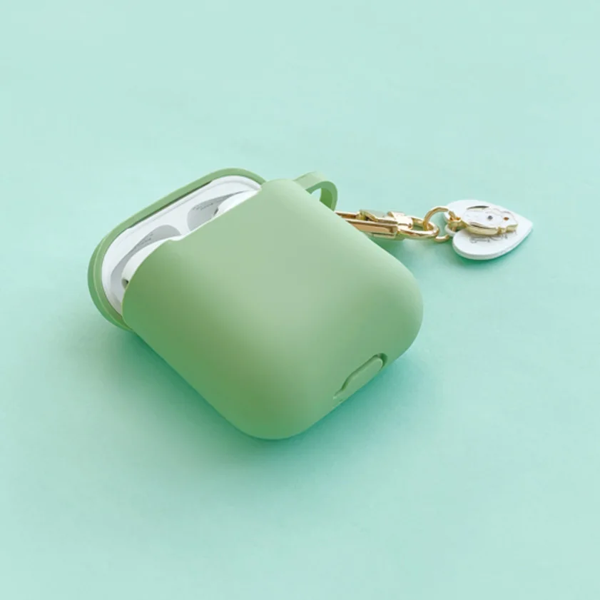 Горячая Корейская милая собака брелок для Apple Airpods 2 Аксессуары Bluetooth гарнитура чехол силиконовый наушник защитный чехол анти-потеря