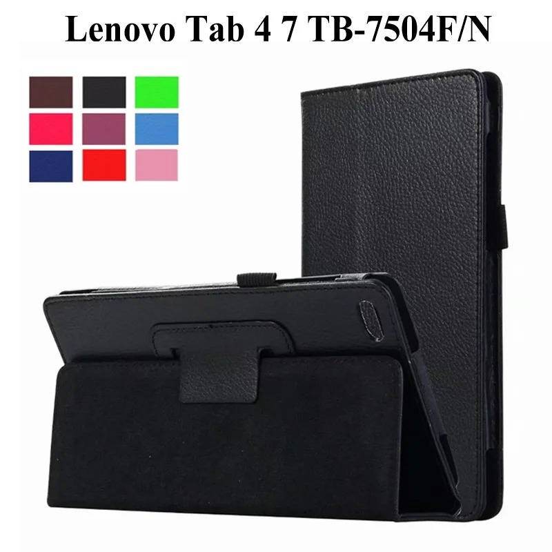 Стиль Litchi из искусственной кожи чехол для lenovo Tab 7 tab7 TB-7504x tb-7504f 7,0 дюймов Funda чехол для lenovo tab 4 7 чехол для планшета+ пленка+ ручка