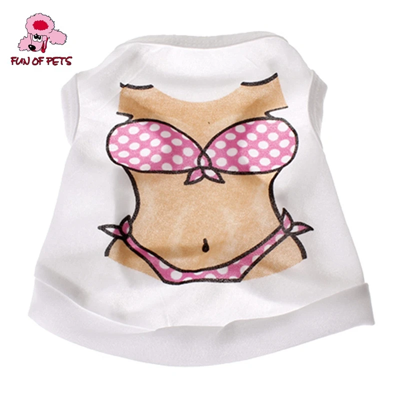 2017 полиэстер пикантное мышечное сексуальное бикини жилет для собак одежда