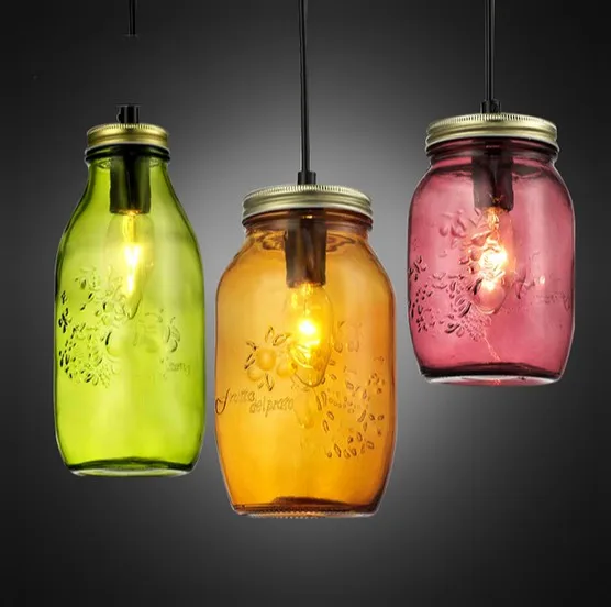 Цветные креативные светодиодсветодиодный подвесные светильники в виде