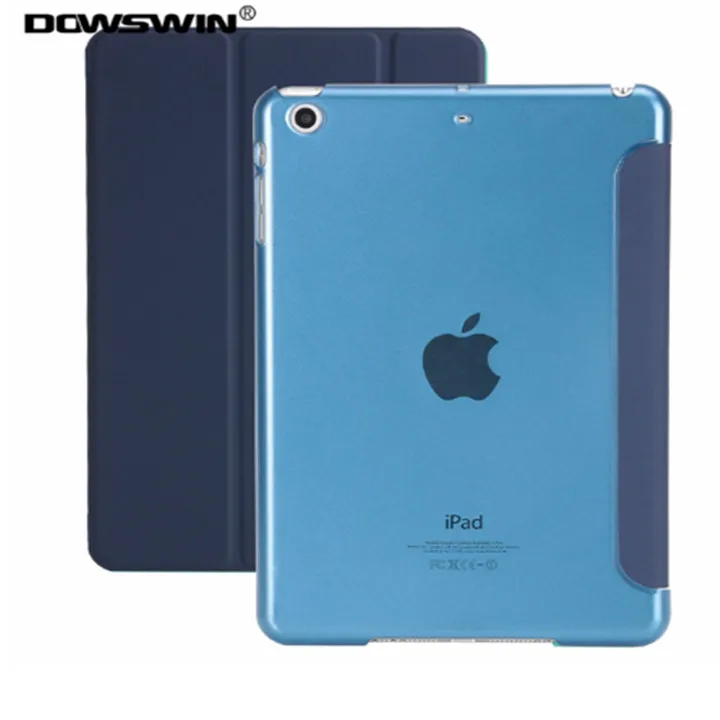 deep blue case DOWSWIN чехол для нового iPad 9,7 из искусственной кожи чехол 9,7 дюймов со стилусом карандаш держатель Обложка для iPad чехол A1822 - Цвет: deep blue case