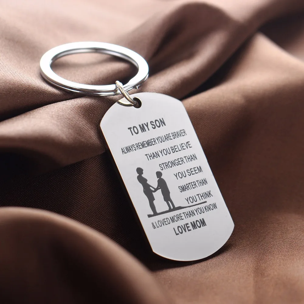 12 шт./лот военный брелок из нержавеющей стали с дизайном на семейную тематику для