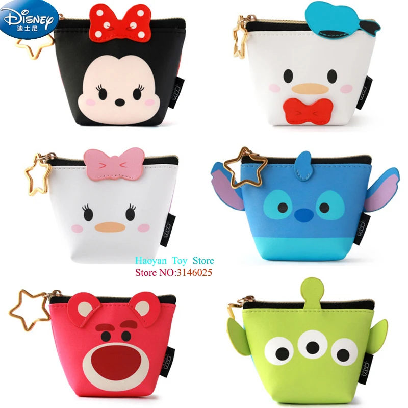Подлинная disney тsum мickey монета с мышью игрушечный кошелек мульти-функциональный Kawaii деньги сумка мультфильм плюшевые игрушки Аниме для девочек