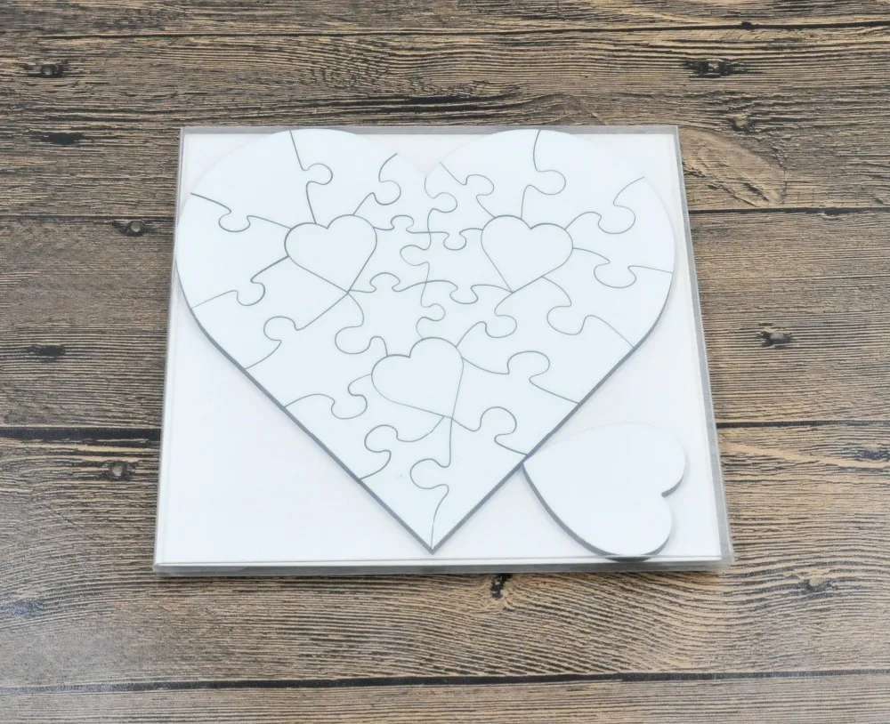 10 шт. сублимации heatpress 23 шт diy заготовка МДФ Пазлы для взрослых и детей мультфильм развивающие игрушки оргалита головоломки