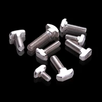 10pcs yt1696 t type bolt aluminum parts screw g014 m6xx 30 free shipping nickel steel