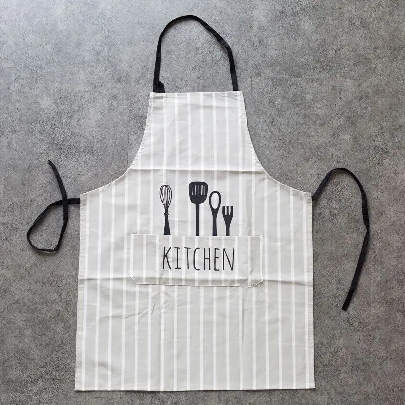 Фартук для барбекю женщин рабочая японская кухонная утварь с рисунком ложки