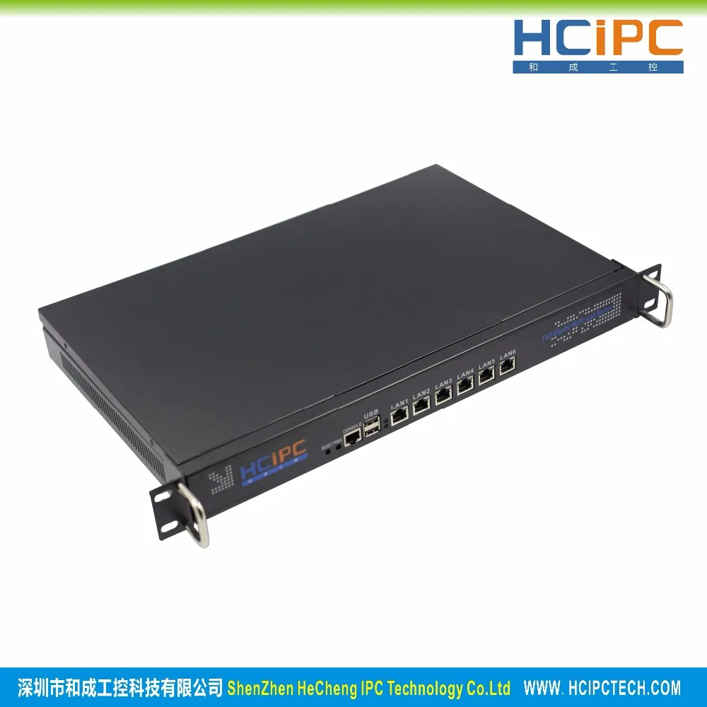 HCiPC B206-1 4G + 64G I3 CPU LGA1150 B85 82574L 6LAN 1U брандмауэр система материнская плата сетевой